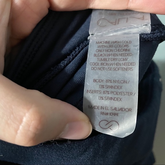 Calia Navy Rainbow Snake Print Cropped Leggings - Picture 7 of 7